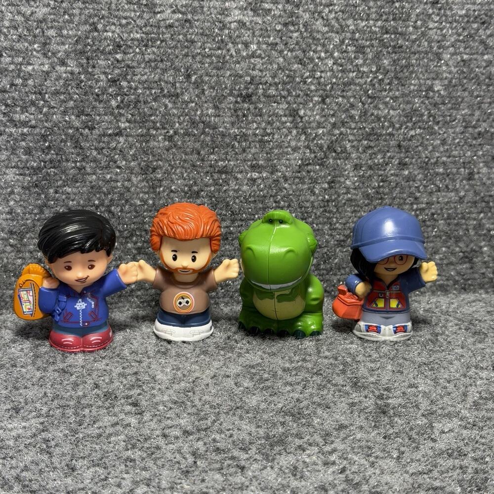 Fisher-Price Little People Lot Of 4 Figures - Toy Story Rex, Mailman / Women, +
